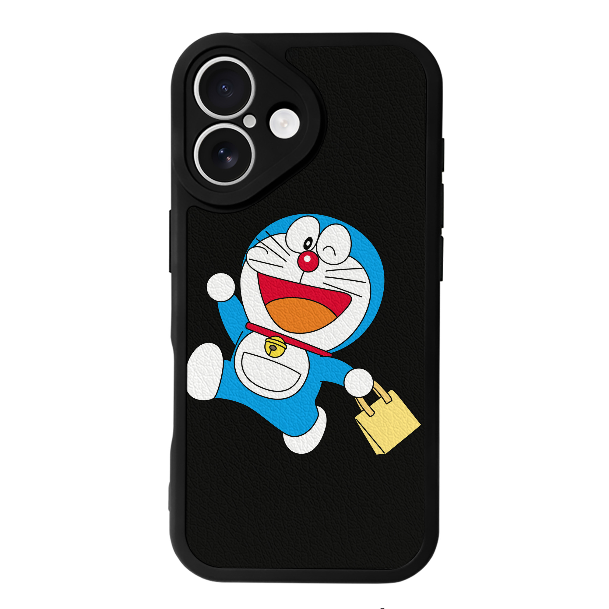 （画像用） ドラえもん Doraemon 【iPhone 16シリーズ対応】シリコンスマホケース（レザー調） 材質：シリコン